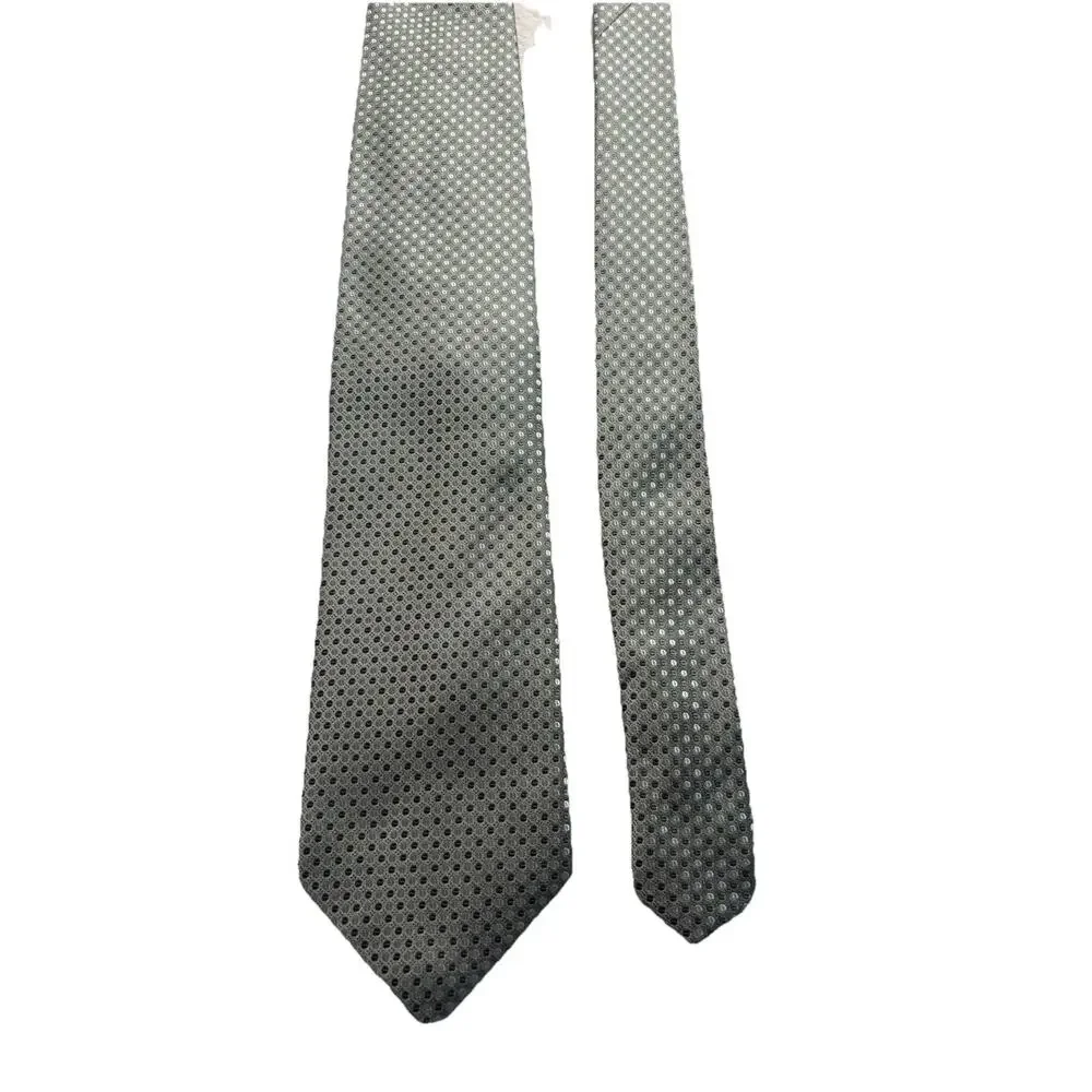 Henry Jacobson - Vintage 100% Silk Necktie Lux Designer Dots/Green W3‎ L53 (211)